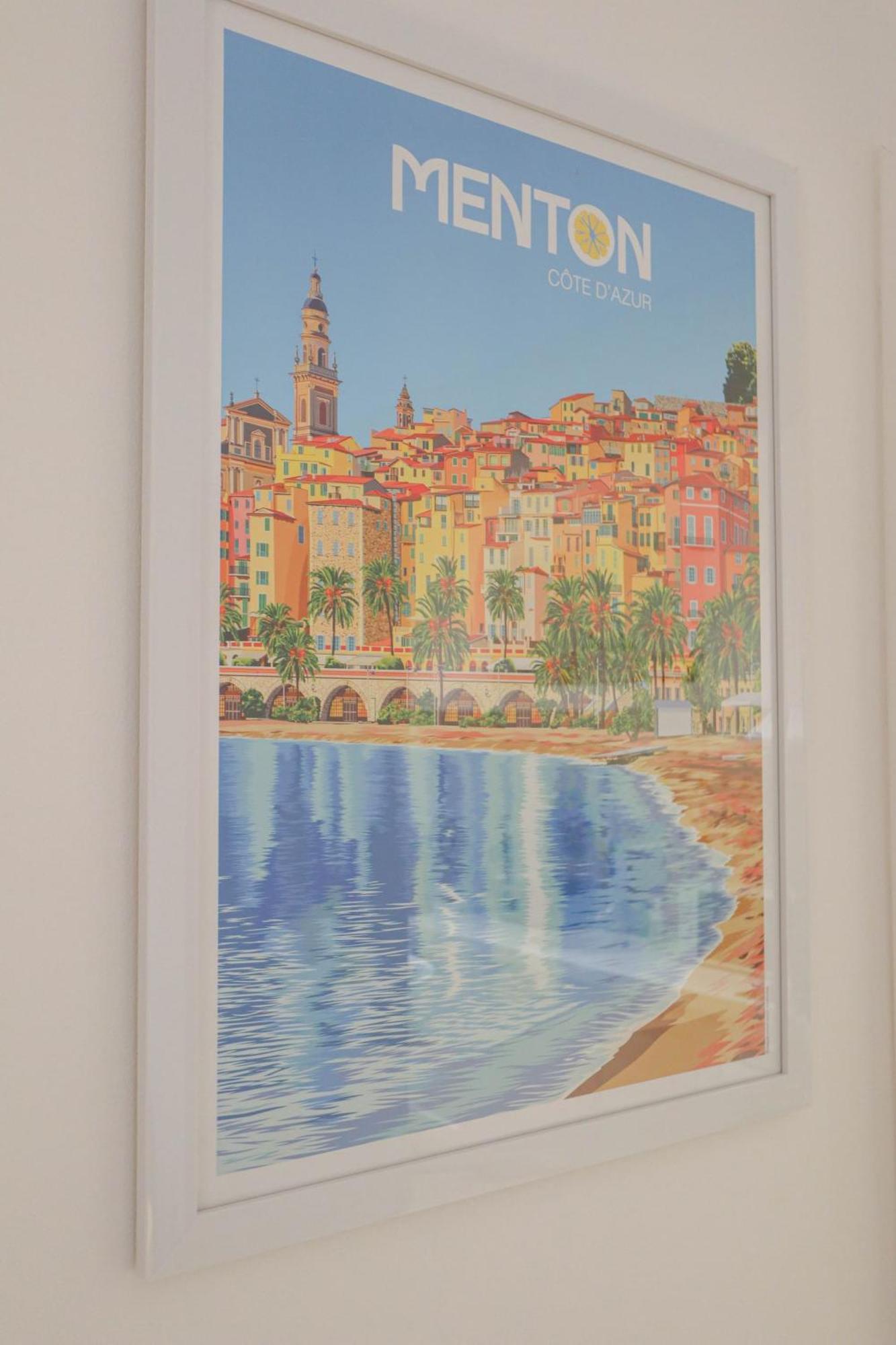 "Le Garavan Palace" Idyllique, Proche Gare Et Plage Menton Dış mekan fotoğraf